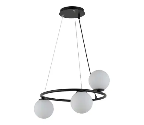 Svietidlá  Luster na lanku GAMA 3xG9/12W/230V čierna 33382