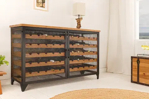 DEKORÁCIE A DOPLNKY Stojan na víno OFION Dekorhome