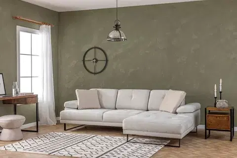 Sedacie súpravy Rohová sedacia súprava / Rohová pohovka Mustang Large Right - Beige