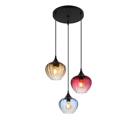Svietidlá Globo 15748-3HR - Luster na lanku SANDER 3xE27/60W/230V 15748-3HR
