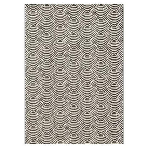 Koberce Koberec Jersey Home vlna/čierna 120x170cm