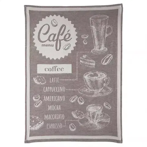 Bytový textil Kuchynská utierka 50x70 cm CAFE hnedá