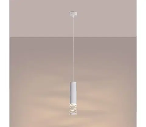 Svietidlá  SL.1686 - Luster na lanku LAMI 1xGU10/10W/230V biela SL.1686
