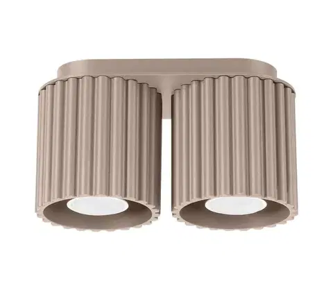 Svietidlá   SL.1815 - Bodové svietidlo AURA 2xGU10/10W/230V taupe SL.1815