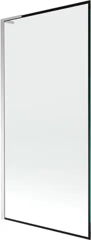 Sprchové dvere MEXEN/S - Next L vaňová zástena FIX 90 x 150, čierna vzor, chróm 895-090-000-03-70-01