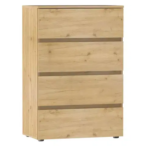 Komody KONDELA Parmad zásuvková komoda dub artisan