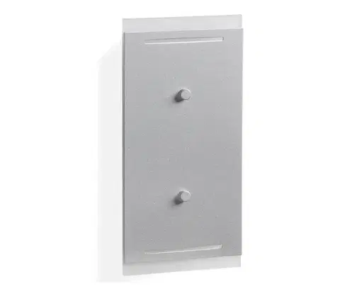 Svietidlá Telefunken 307704TF - LED Vonkajšie nástenné svietidlo 2xLED/3W/230V IP44 strieborná 307704TF
