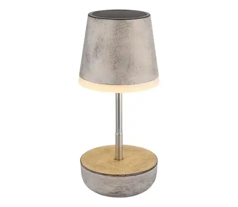 LED osvetlenie Globo 36638SA - LED Solárna lampa 10xLED/0,06W/3V IP44 šedá 36638SA