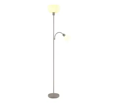 Lampy Globo 59947S - Stojacia lampa HINTON 1xE27/40W/230V + 1xE14/25W 59947S