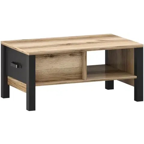 Konferenčné stolíky v podkrovnom štýle Konferenčný Stolík 1s Derby T Light + Black