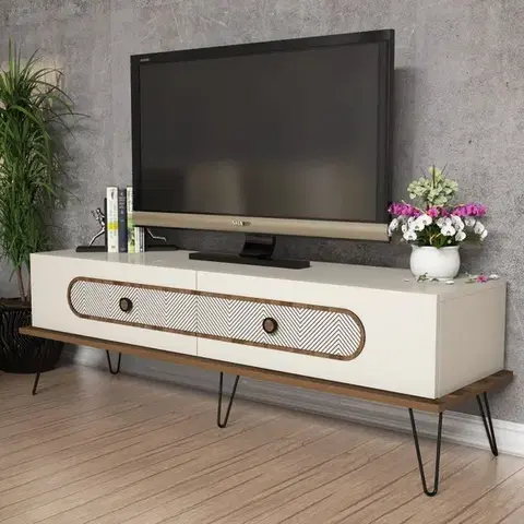 TV stolíky TV stolík Ekol - Cream