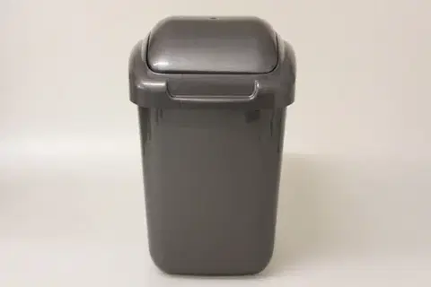 Koše odpadkové PLAFOR - Kôš odpadkový 15 l STANDART s výklopným vekom, grafit