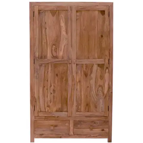 Šatníkové skrine Skriňa Kali 120x200x60 indický masív palisander
