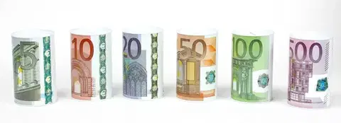 Pokladničky MAKRO - Pokladnička -EURO 10x15cm rôzne motívy