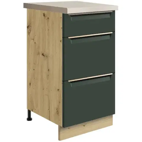 Kuchynské skrinky stojace Skrinka do kuchyne Glamour8d Green