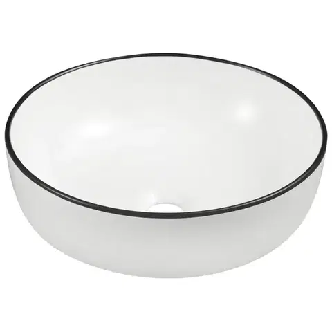 Umývadlá KERRA - Umývadlo na dosku KR-98 WH/BL 5907548123213