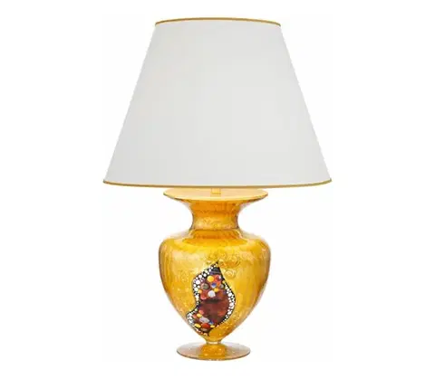 Lampy Kolarz 1365.71M.Au - Stolná lampa ANFORA 1xE27/100W/230V 24K zlatý 1365.71M.Au