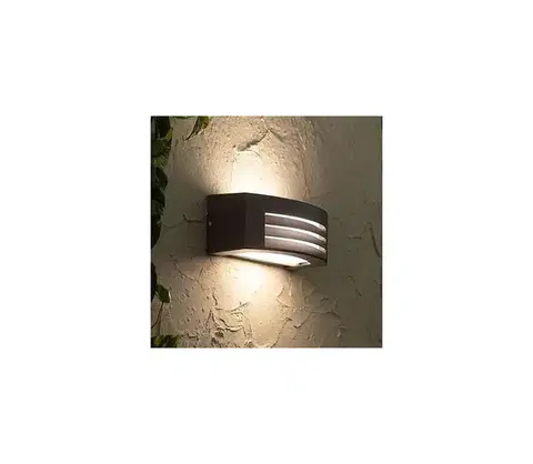 Svietidlá  Vonkajšie nástenné svietidlo OLIANA 1xE27/60W/230V IP54 antracit SKU013536