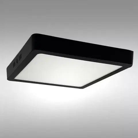 LED stropnice Stropnica LED BLOCK 18W 4200K štvorcová antracit