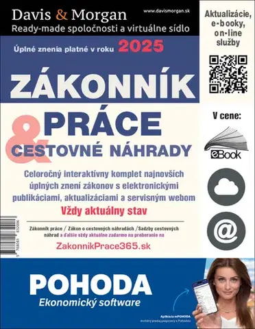 Zákony, zbierky zákonov Zákonník práce a Cestovné náhrady 2025