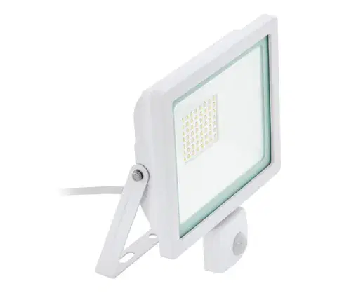 LED osvetlenie Eglo 64877 - LED Reflektor so senzorom FILETTI LED/50W/230V 3000K IP44 biela 64877