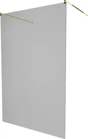 Sprchové dvere MEXEN/S - KIOTO samostatne stojaca sprchová zástena 110 x 200, grafit, zlatá 800-110-002-50-40