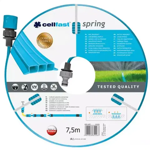 Záhradné hadice Záhradná postreková hadica Spring 7,5 mb 19-021