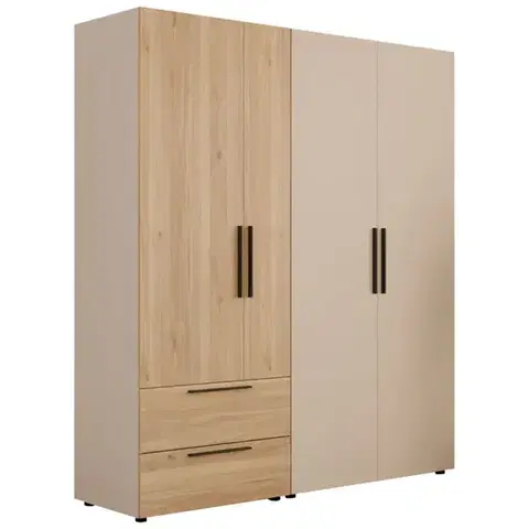 Šatníkové skrine Skriňa Moduklix Set 12 Dub Mauvella/Piesok