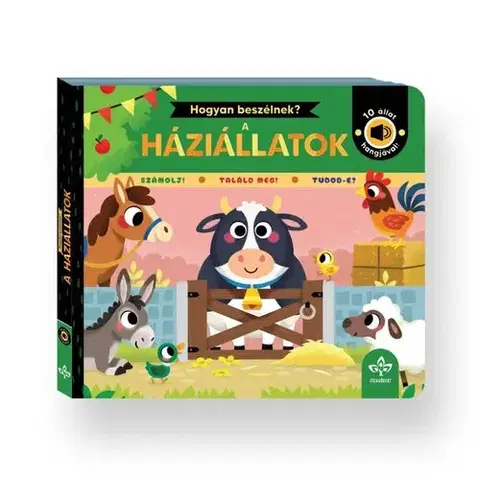 Leporelá, krabičky, puzzle knihy Hogyan beszélnek a háziállatok? – 10 állat hangjával - Amy McHugh,Rebecca Weerasekera