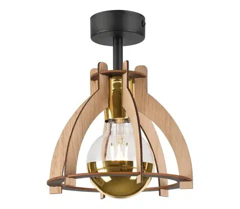 Svietidlá  Prisadený luster LANDO 1xE27/15W/230V dub LM-1.239/DĄB
