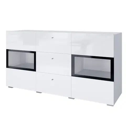 Komody do spálne Komoda Baros 26  2d3s Biela