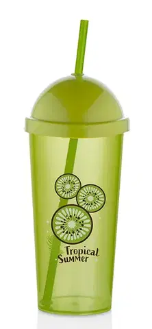 Kelímky, poháriky MAKRO - Pohár 700ml so slamkou Kivi