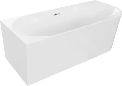 Vane MEXEN - MIA voľne stojaca rohová vaňa, ľavá 180x80 cm biela bez krytky prepadu a zátky 52691808000L-SS