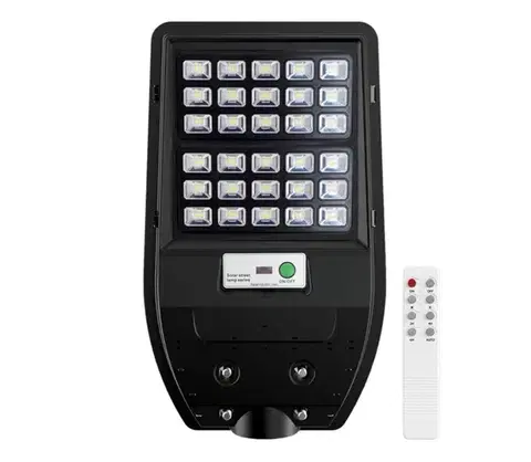 LED osvetlenie  LED Solárna pouličná lampa VIA 50W/5000 mAh 3,2V 6000K IP65 + diaľkové ovládanie EKO9093