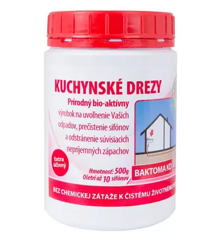 Upratovanie Baktérie do drezov - Baktoma KD 0,5kg Baktoma KD: 0,5 kg