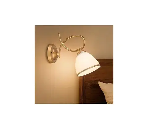 Svietidlá BRILAGI - Nástenná lampa FRED 1xE27/60W/230V zlatá 63038