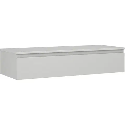 Kúpeľňový nábytok MEXEN/S - Orio kúpeľňová skrinka pod umývadlo 120 cm s doskou, 1 šuplík, sivá mat 91A10-12023-1-BFC62