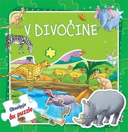 Leporelá, krabičky, puzzle knihy V divočine - Obsahuje 6x puzzle