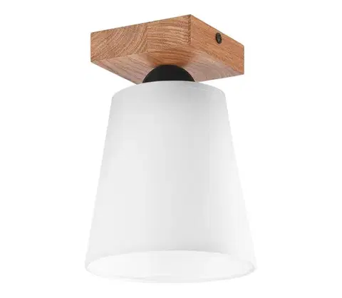 Svietidlá  Prisadený luster LULA 1xE27/60W/230V dub LM-1.200
