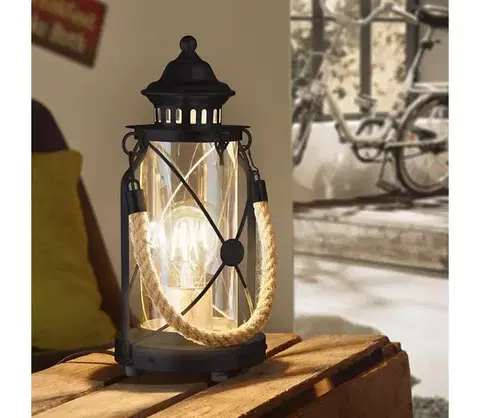 Lampy Eglo 49283 - Stolná lampa BRADFORD 1xE27/60W/230V 49283