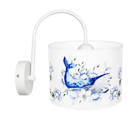 Svietidlá HEXE Detské nástenné svietidlo OCEAN 1xE27/60W/230V 0929