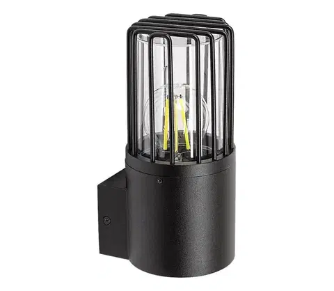 Svietidlá Rabalux 77083 - Vonkajšie nástenné svietidlo HAREN 1xE27/60W/230V IP54 čierna 77083