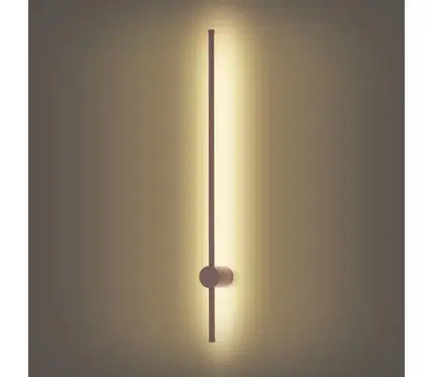 LED osvetlenie BRILAGI - LED vonkajšie nástenné svietidlo AURA LED/20W/230V 3000K IP54 97 cm hnedé CRI 90 BRI817