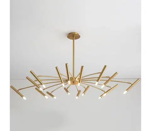 Svietidlá Redo 01-2776 - Luster na tyči RAYEN 16xG9/10W/230V bronz 01-2776