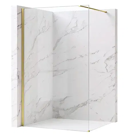 Sprchové dvere REA/S - Sprchová zástena Flexi Transparent / Brush Gold 140 KPL-K99277