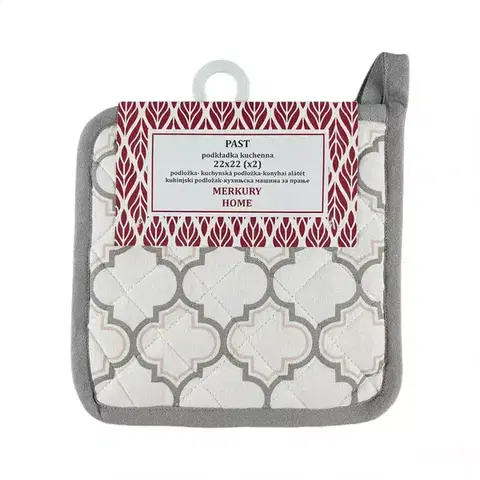 Bytový textil Kuchynská chňapka PAST svetlosivá