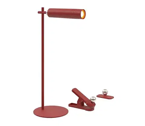Lampy  LED Stmievateľná magnetická stolná lampa LED/3W/5V 4000K 1500 mAh červená 23043