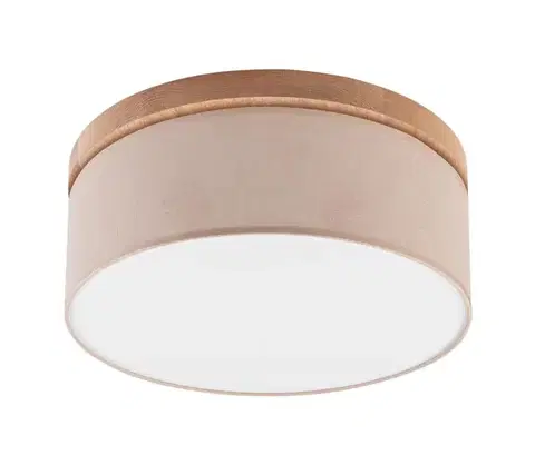 Svietidlá BRILAGI - LED Stropné svietidlo BELLADONNA 2xE27/15W/230V pr. 40 cm béžová/dub 0511