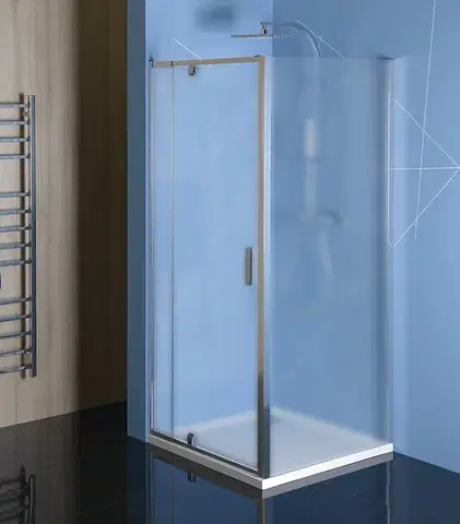 Sprchové dvere POLYSAN - EASY obdĺžniková/štvorcová sprchová zástena pivot dvere 900-1000x1000 L/P,brick sklo EL1738EL3438