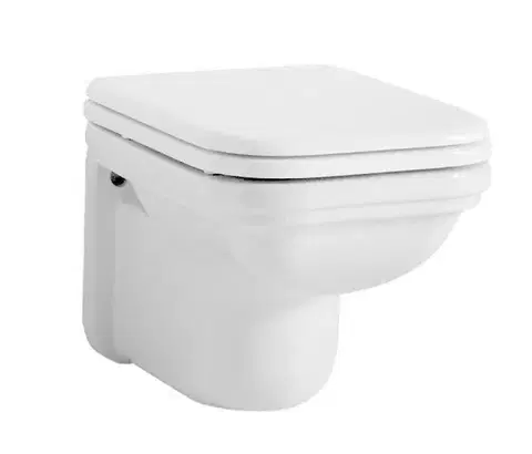 Záchody KERASAN - WALDORF závesná WC misa, 37x55cm, biela 411501